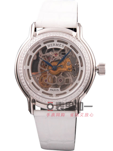 愛馬仕Hermes 時尚鏤空自動機械腕錶
