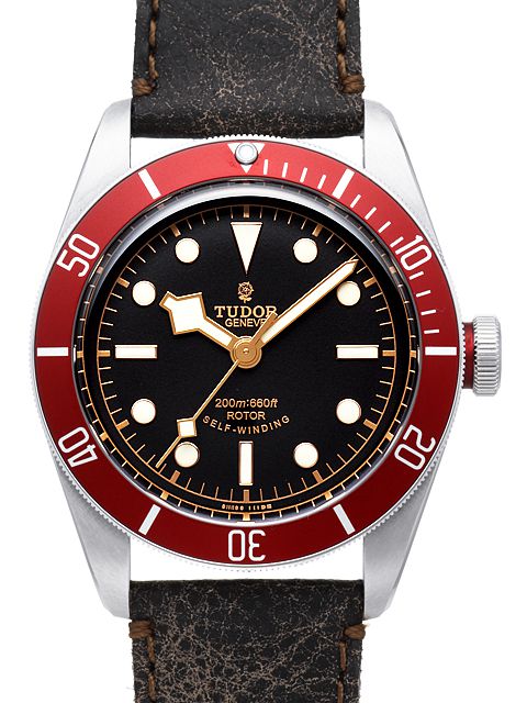 高仿帝舵手錶-Tudor Heritage Black Bay系列自動機械機芯 皮帶款小紅花79220R