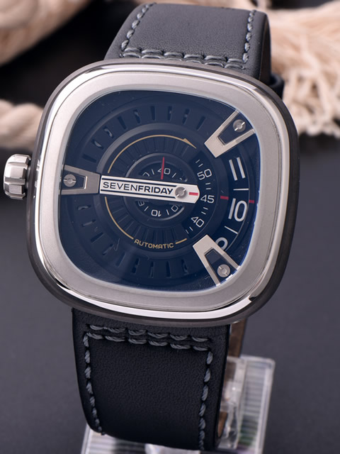 ◆NOOB完美版◆高仿 七個星期五 SevenFriday右手款手錶 藍面皮帶 西鐵城8215機芯