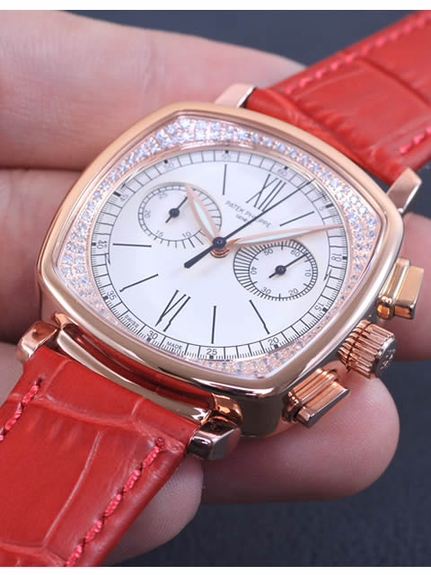 高仿百達翡麗手錶-PATEK PHILIPPE 復雜功能計時系列7071R-001玫瑰金腕錶