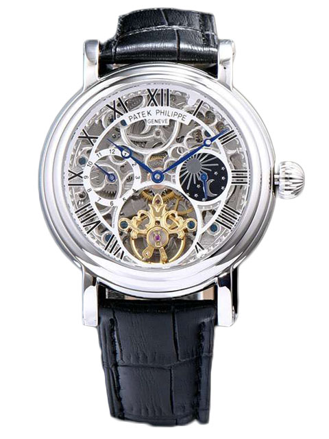高仿PATEK PHILIPPE百達翡麗超級復雜功能計時系列飛輪手錶