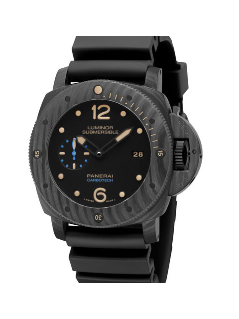 高仿沛納海LUMINOR SUBMERSIBLE 1950碳纖維PAM00616 機械男錶