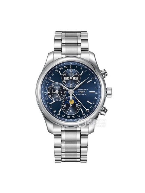 高仿浪琴手錶-Longines mastercollection名匠系列星月相腕錶L2.773.4.92.6（藍面）